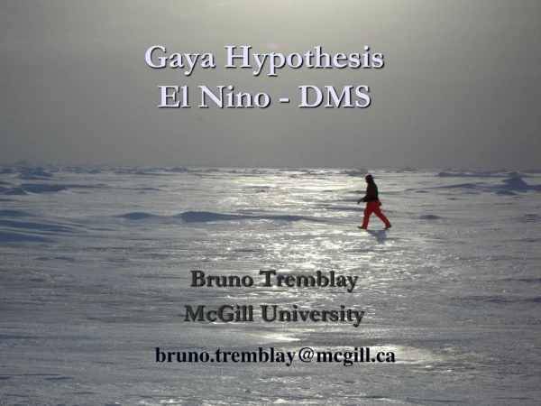 Gaya Hypothesis El Nino - DMS