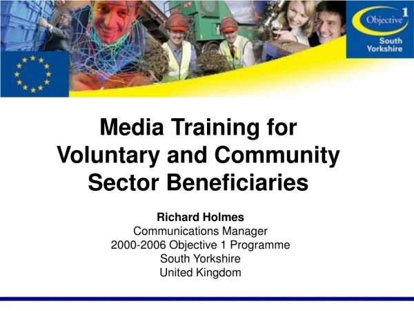 Media Training for Voluntary and Community Sector Beneficiaries