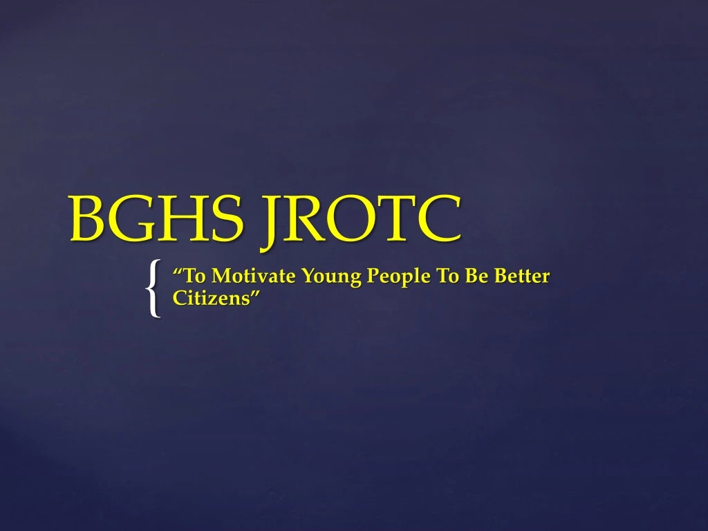 bghs jrotc