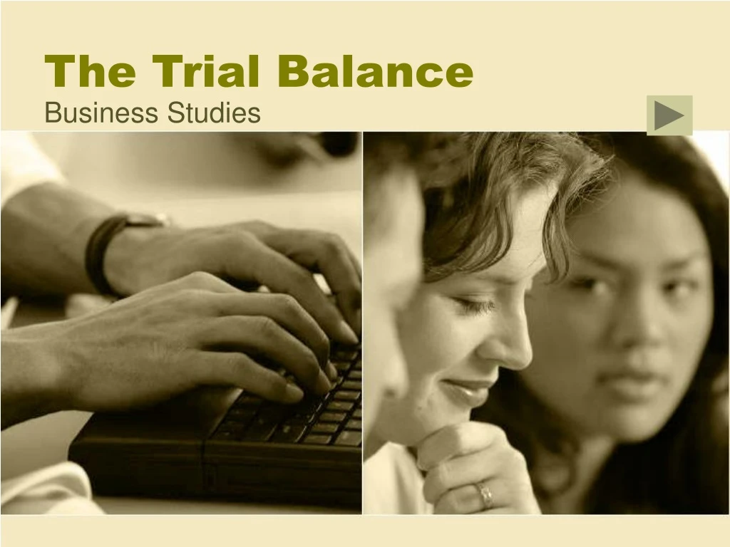 the trial balance