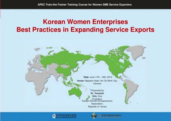 APEC Train-the-Trainer Training Course for Women SME Service Exporters