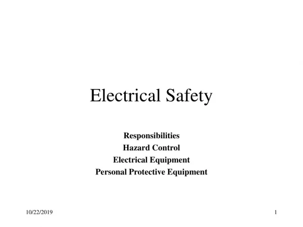 Electrical Safety