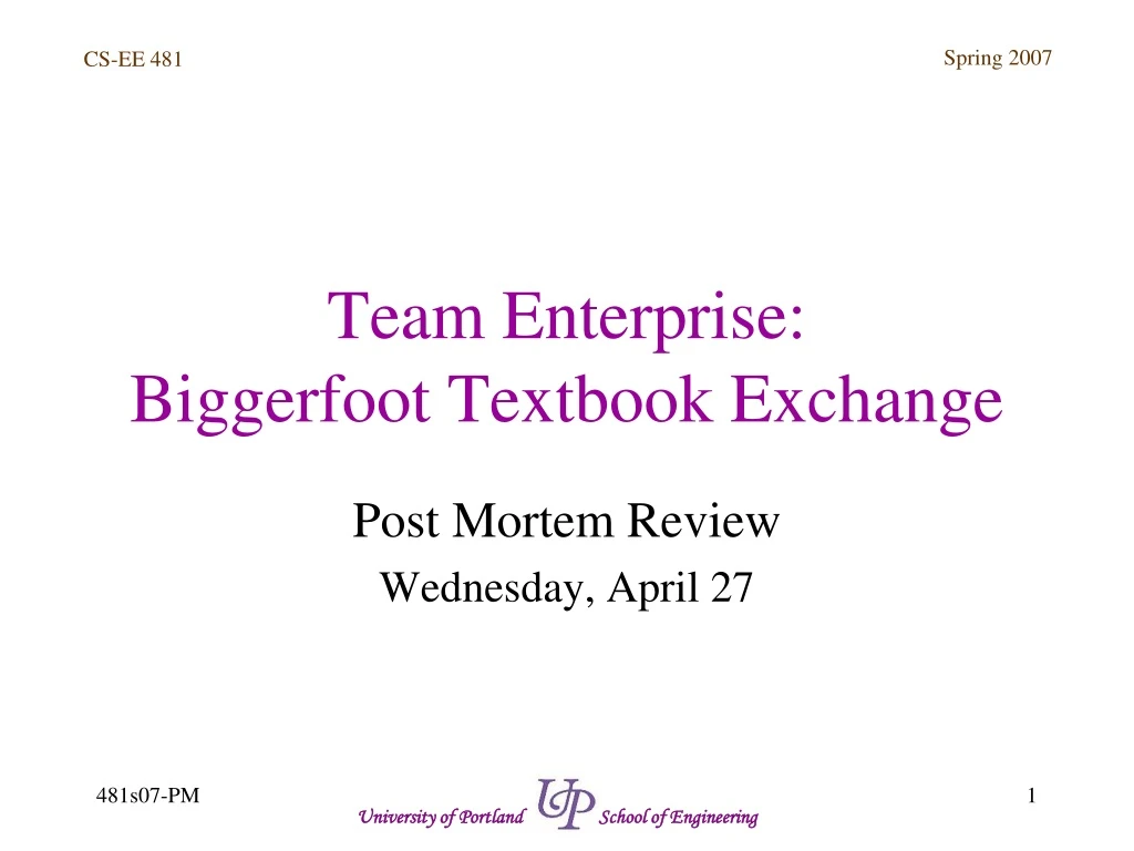 team enterprise biggerfoot textbook exchange