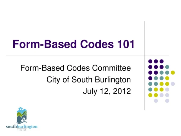 Form-Based Codes 101