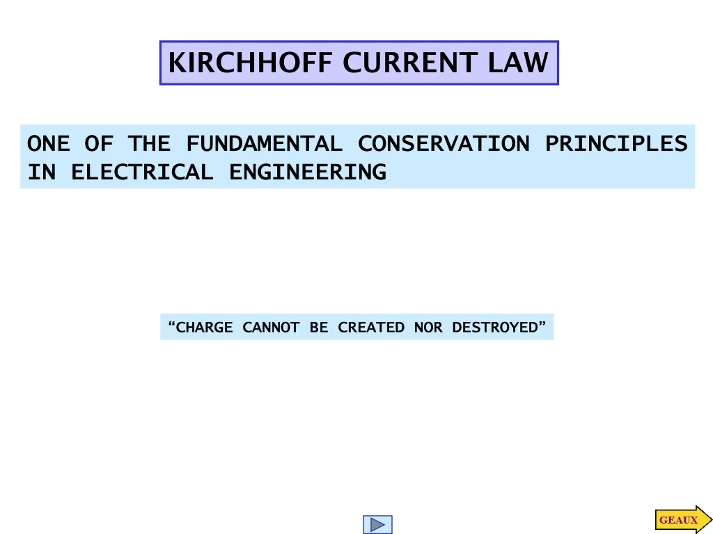 kirchhoff current law