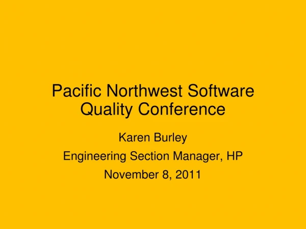 Pacific Northwest Software Quality Conference