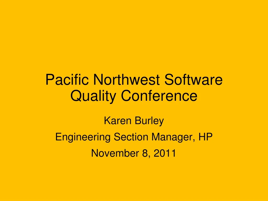 pacific northwest software quality conference