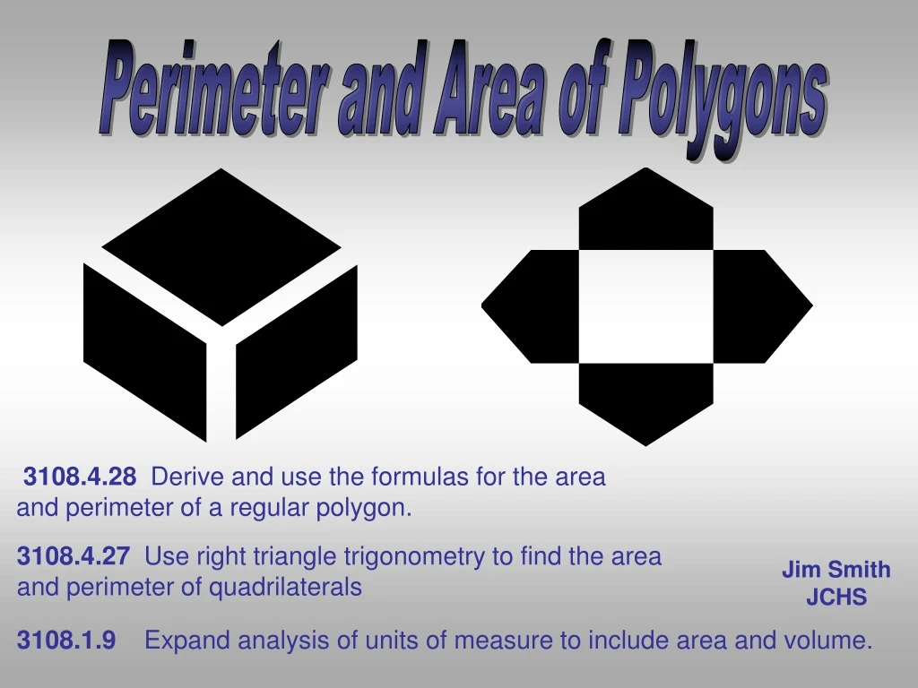 perimeter and area of polygons