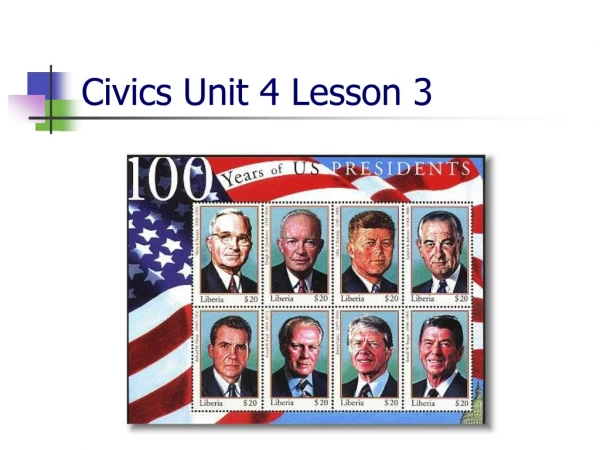Civics Unit 4 Lesson 3