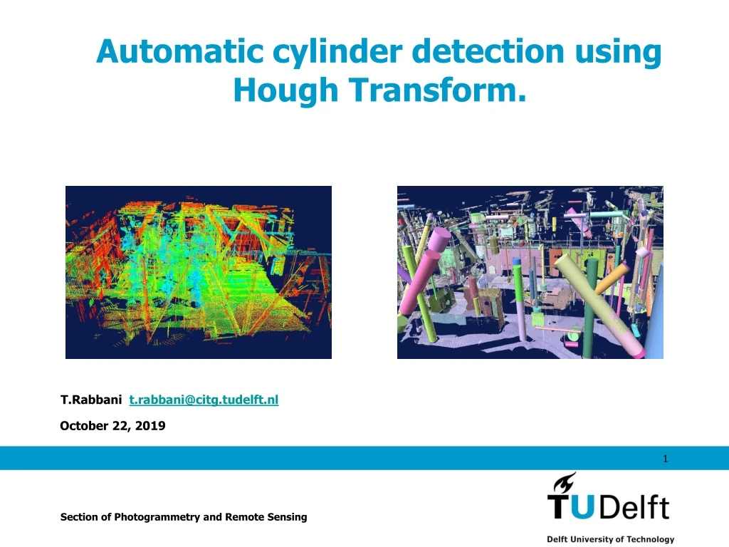 automatic cylinder detection using hough transform
