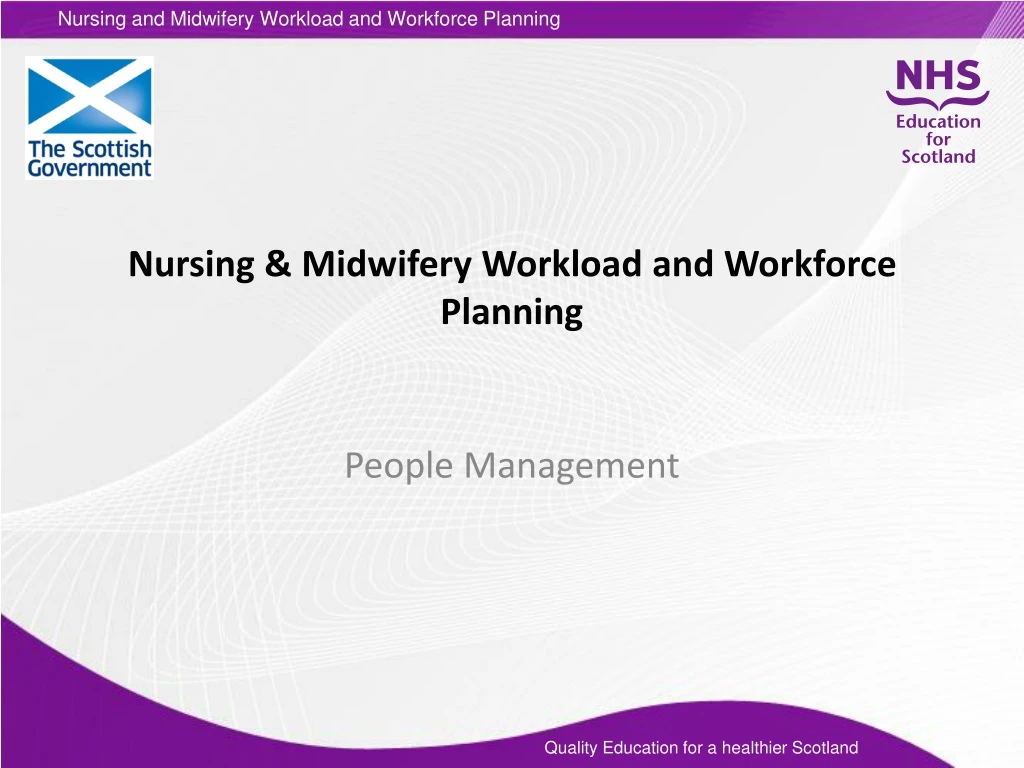 nursing midwifery workload and workforce planning