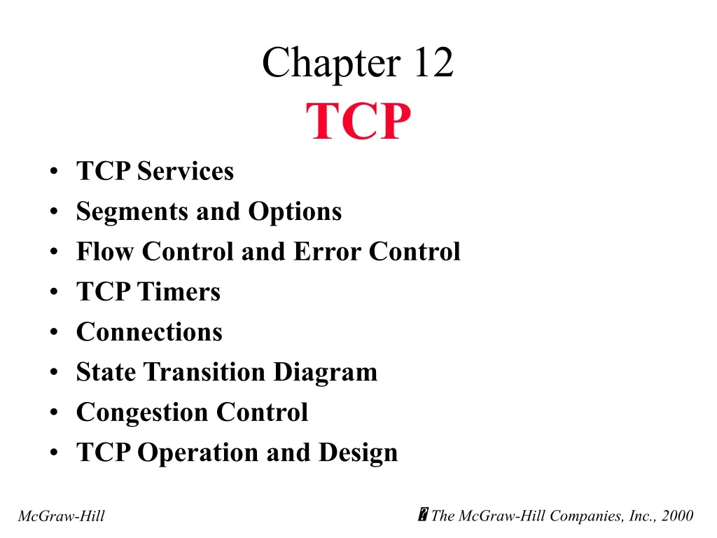 chapter 12 tcp