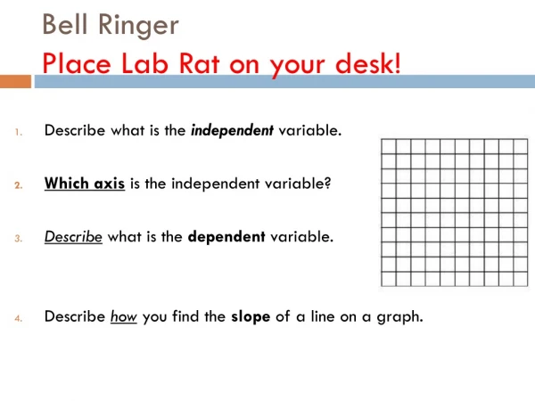 Bell Ringer Place Lab Rat on your desk!