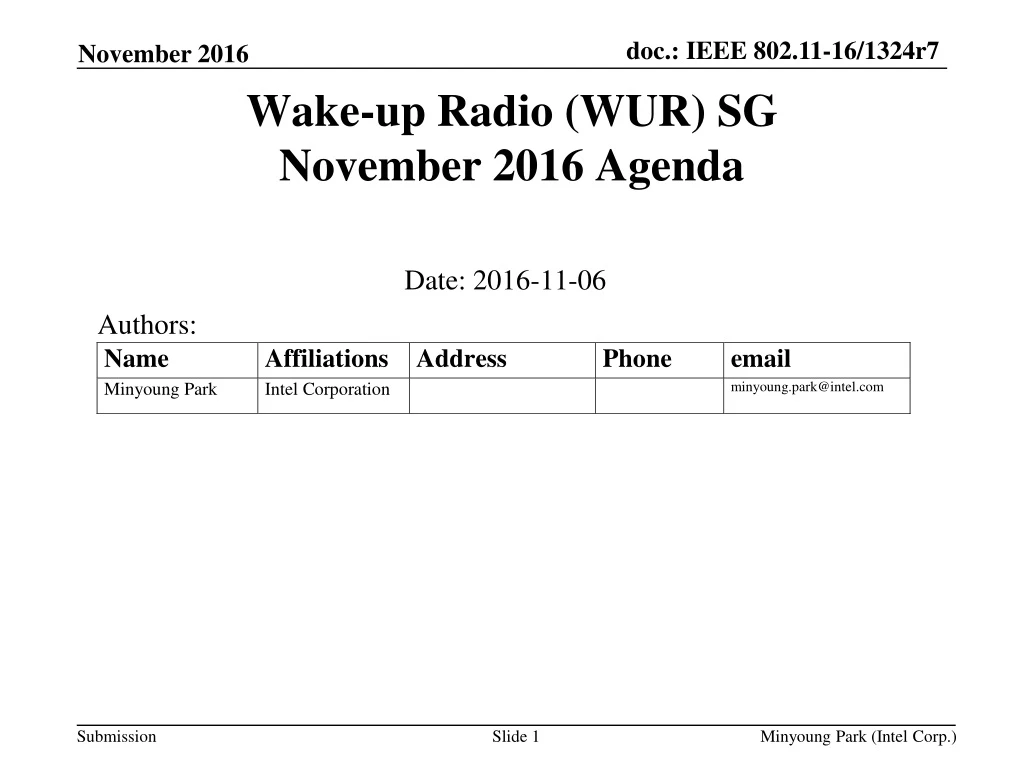 wake up radio wur sg november 2016 agenda
