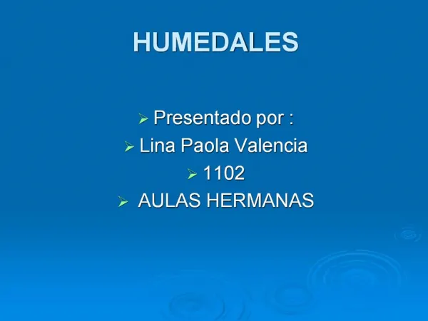 HUMEDALES