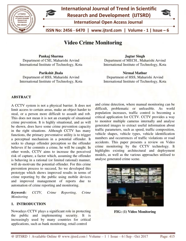 international journal of trend in scientific