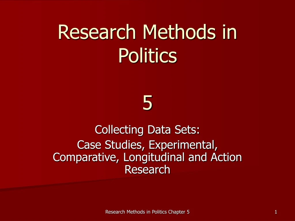 research methods in politics 5