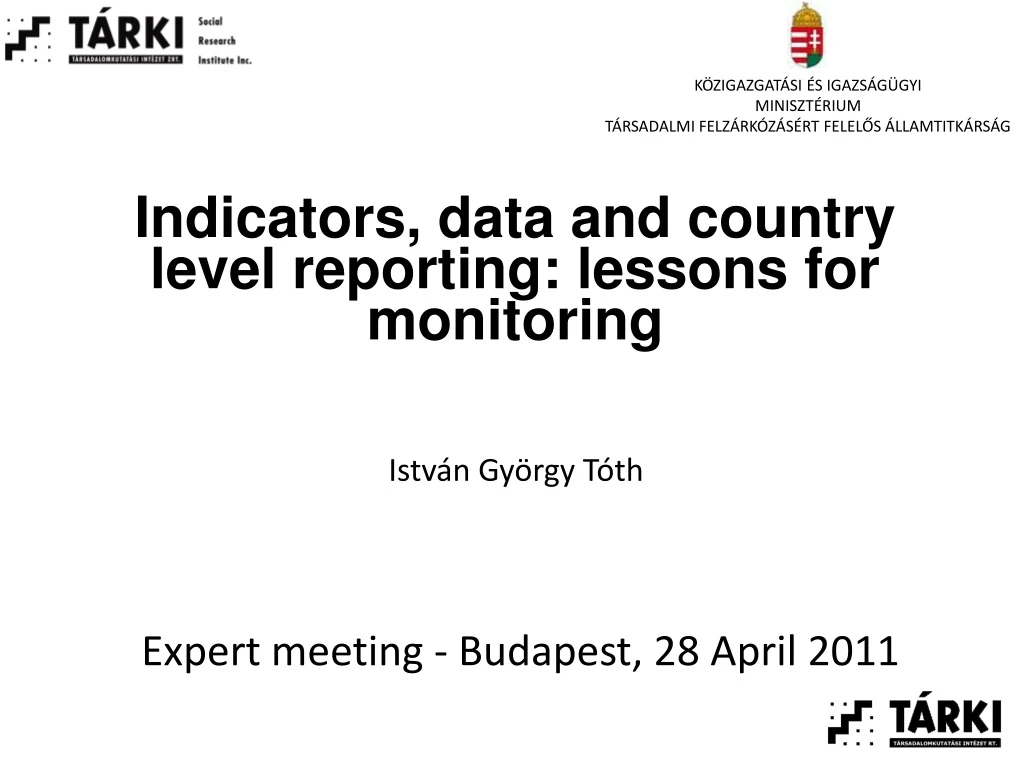 indicators data and country level reporting lessons for monitoring