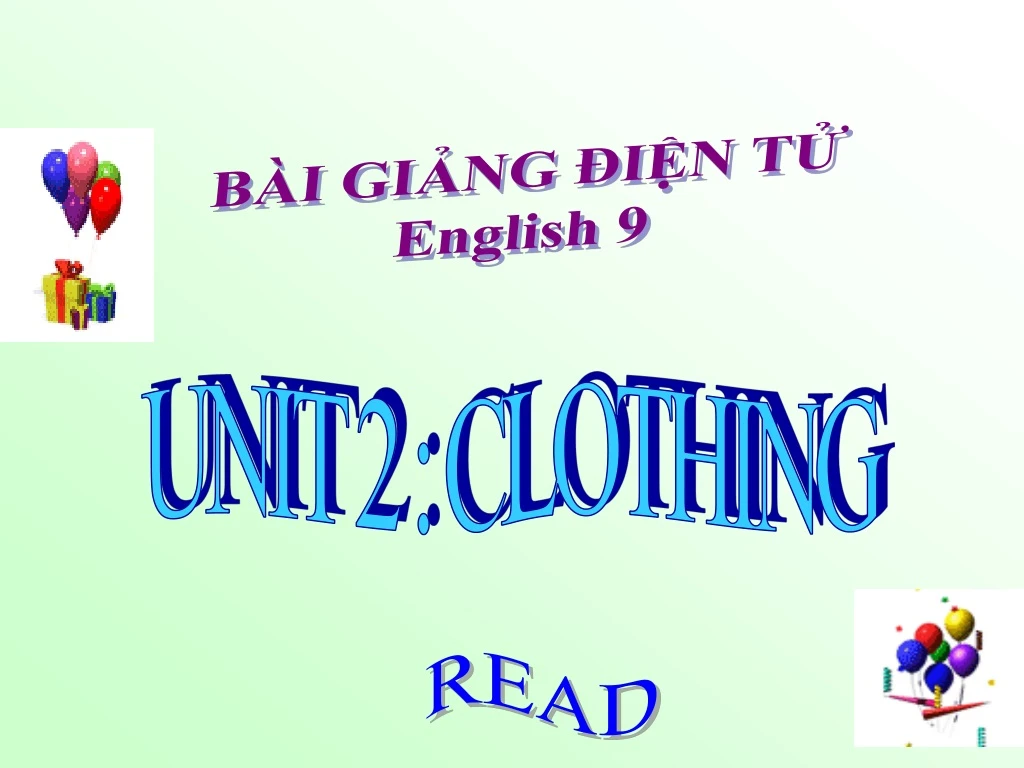 b i gi ng i n t english 9