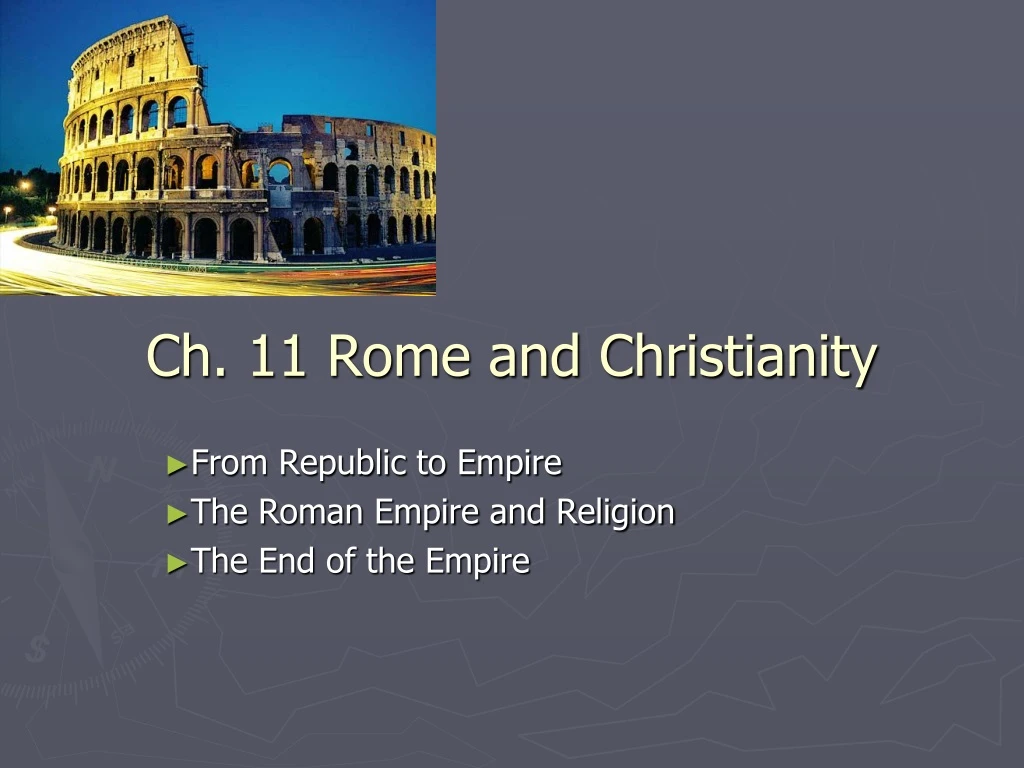 ch 11 rome and christianity