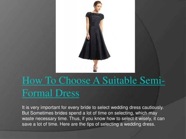 Various Colors And Styles In Formal Dress