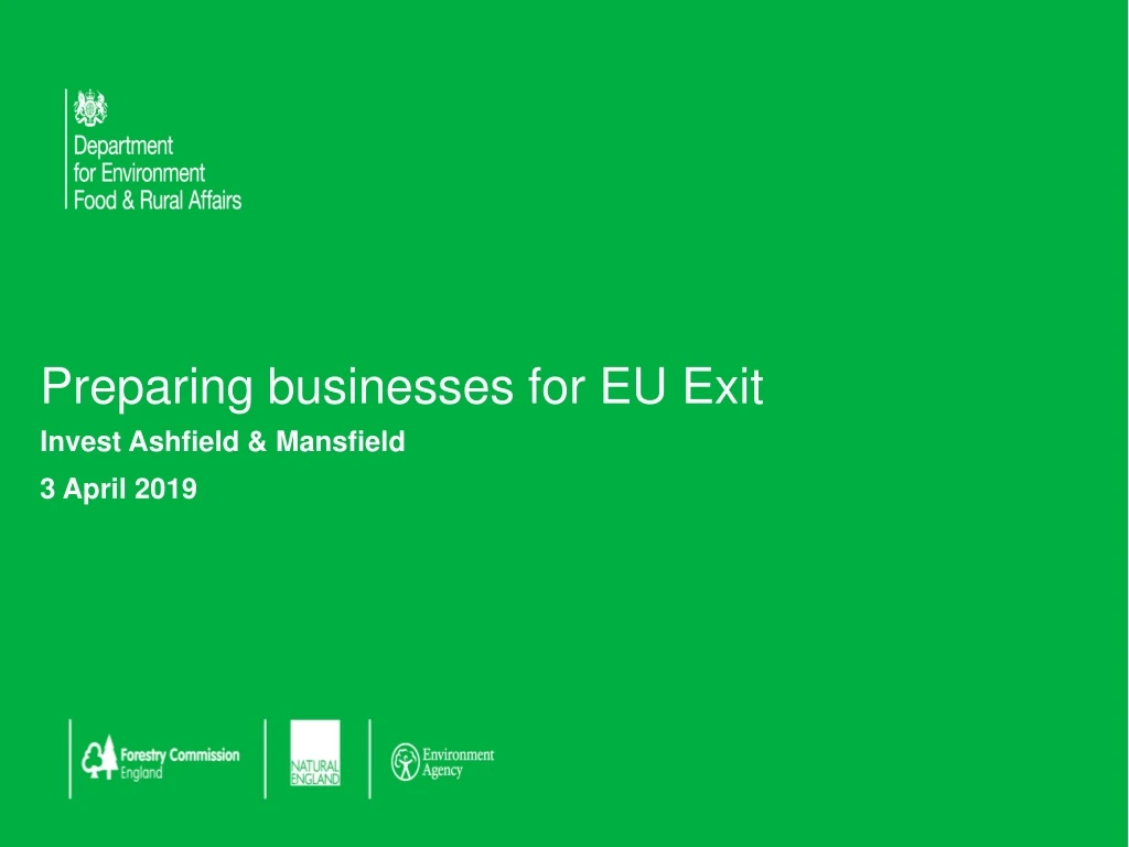 preparing businesses for eu exit
