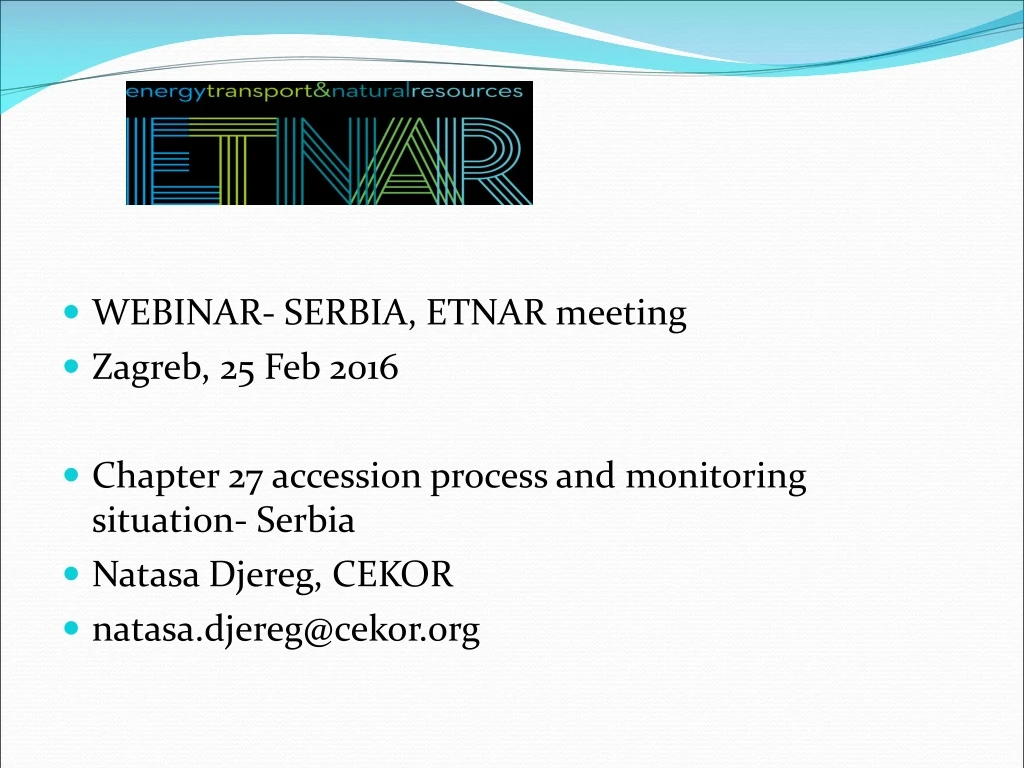 webinar serbia etnar meeting zagreb 25 feb 2016