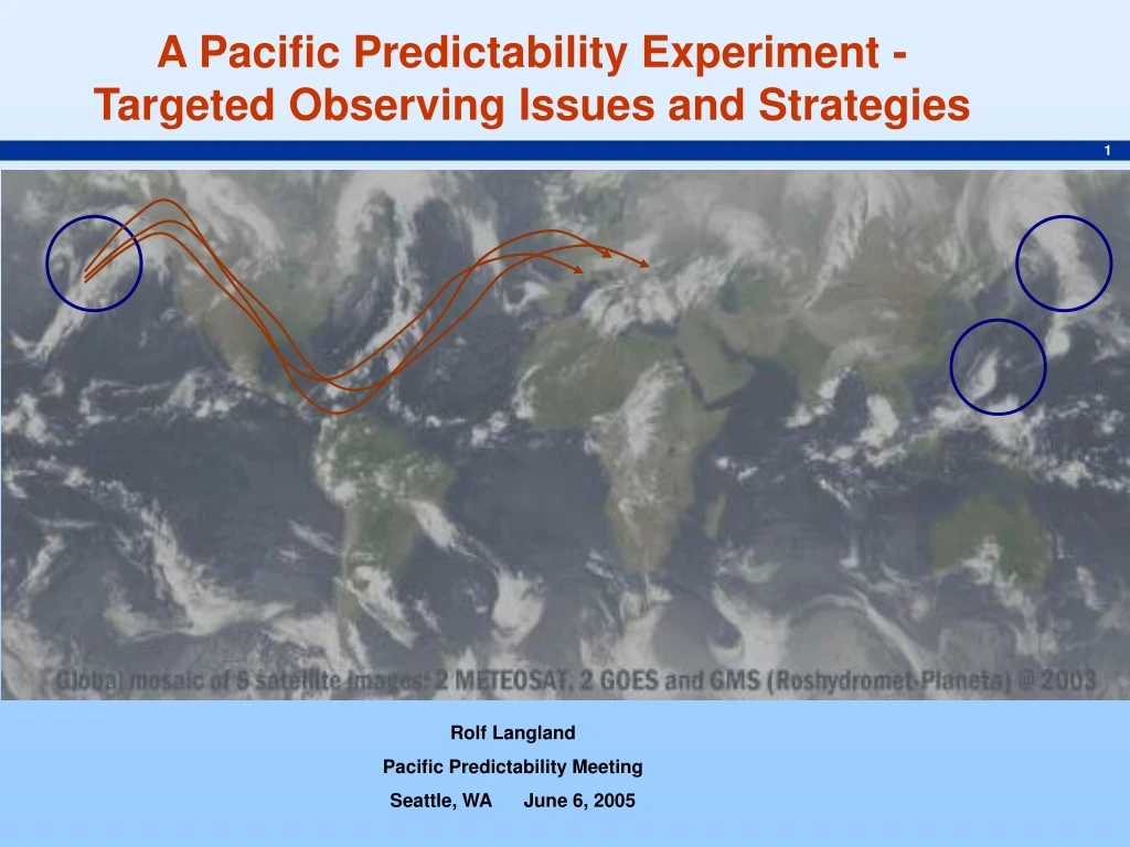 a pacific predictability experiment targeted