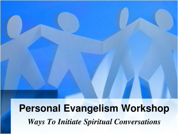 Personal Evangelism Workshop