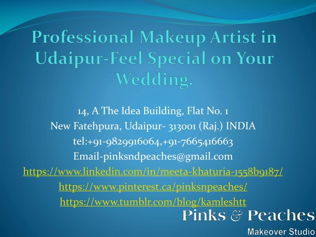 professional makeup artist in udaipur feel special on your wedding