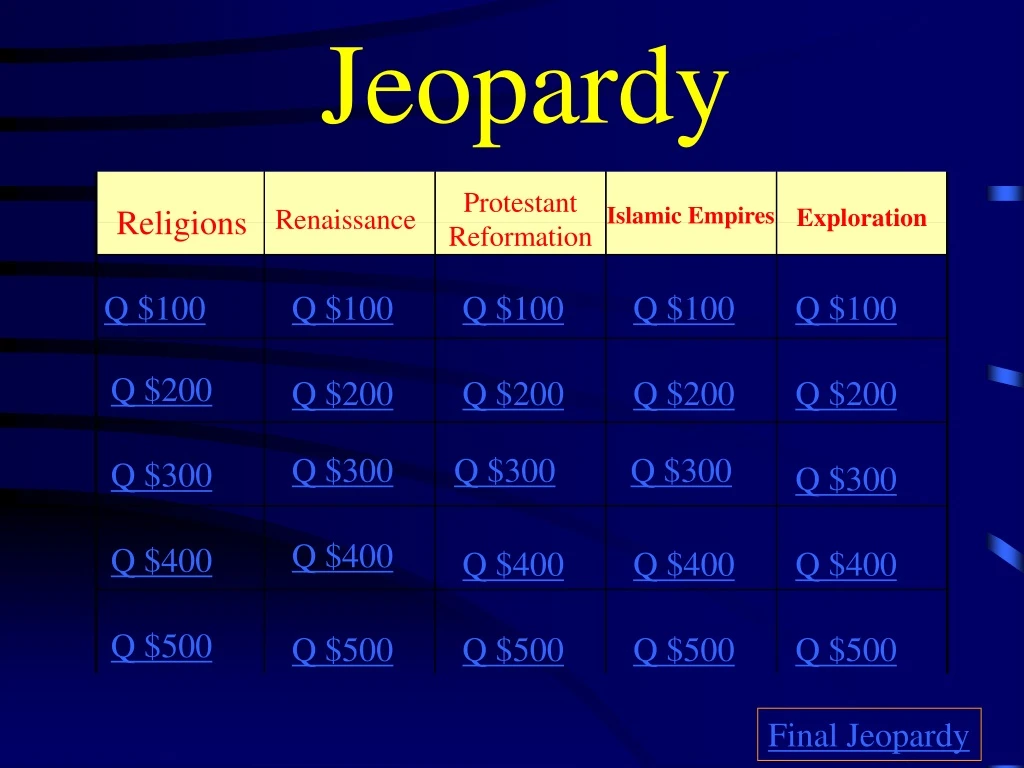 jeopardy