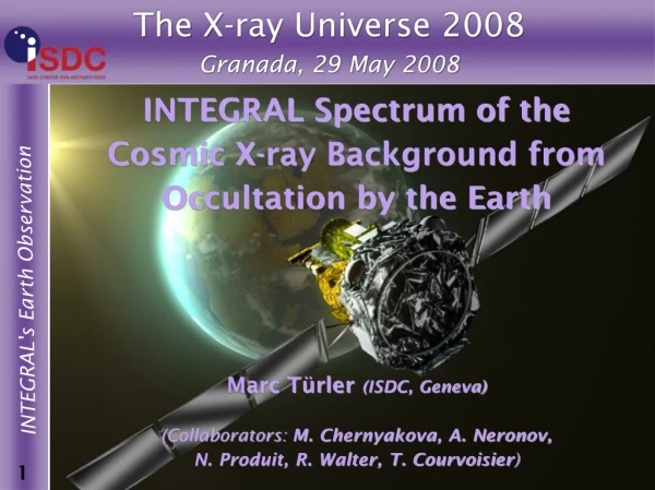 The X-ray Universe 2008 Granada, 29 May 2008