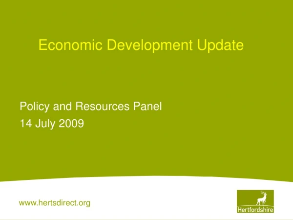 Economic Development Update