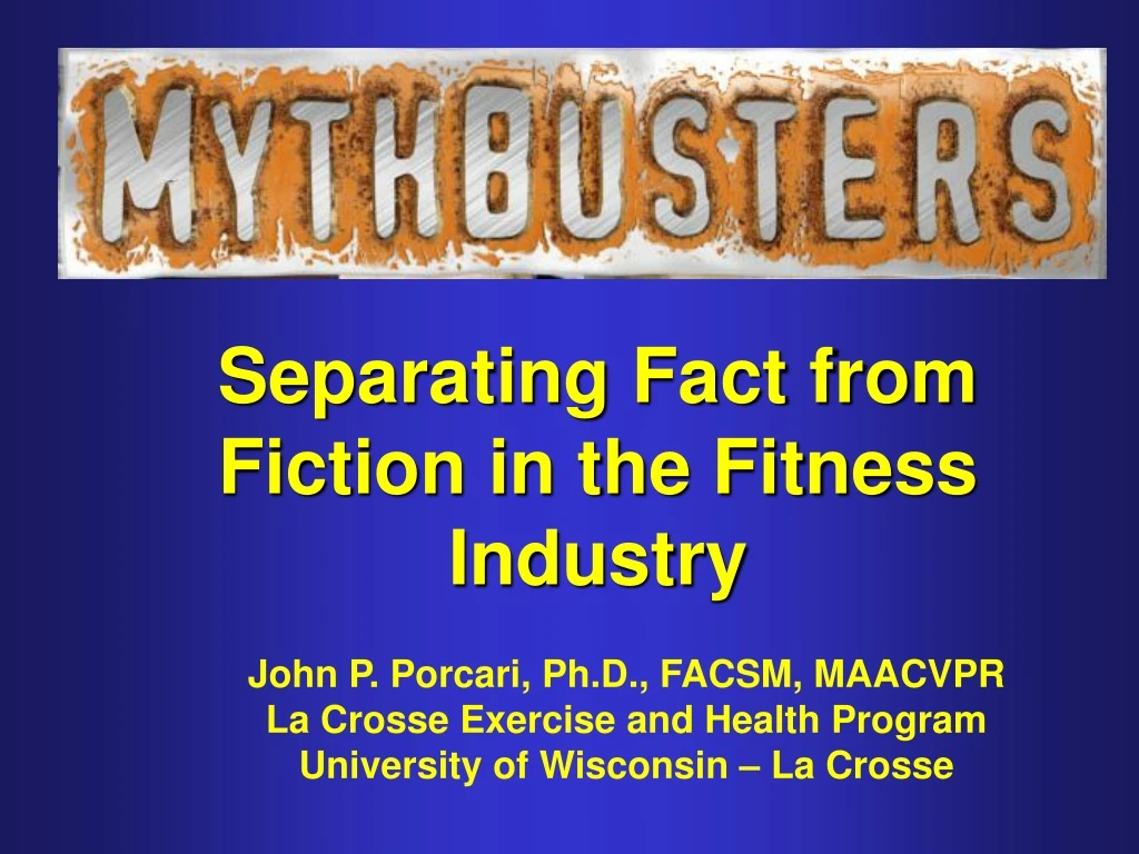 separating fact from fiction in the fitness