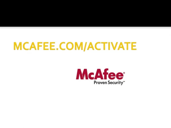 www.mcafee.com/activate - mcafee.com/activate - how to activate