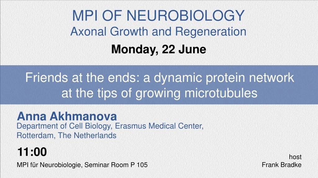 mpi of neurobiology axonal growth and regeneration