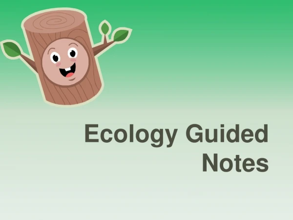 Ecology Guided Notes