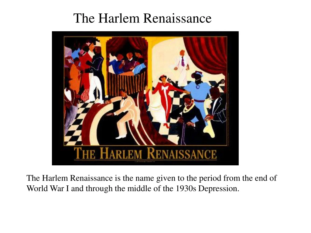 the harlem renaissance