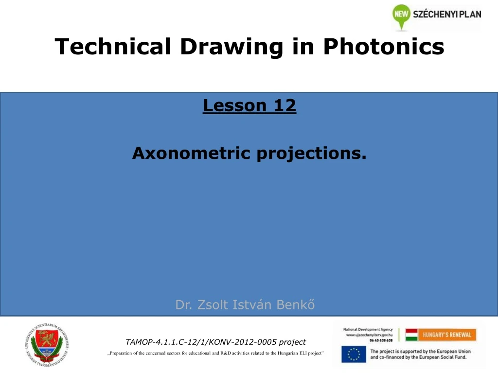 technical drawing in photonics lesson