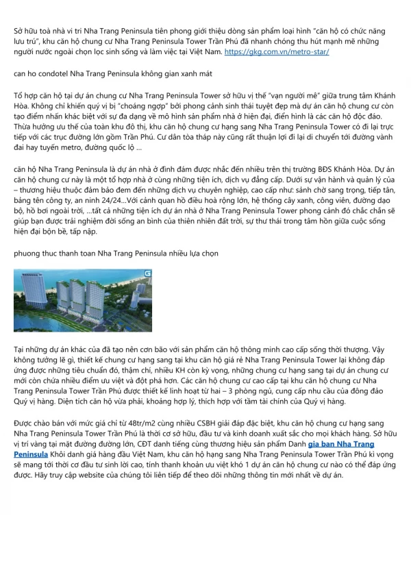 Điều gì xảy ra tại Nha Trang Peninsula Tower nhatrangpeninsulatower.org khi thị trường hồi sinh?