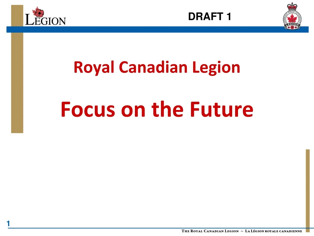 royal canadian legion focus on the future