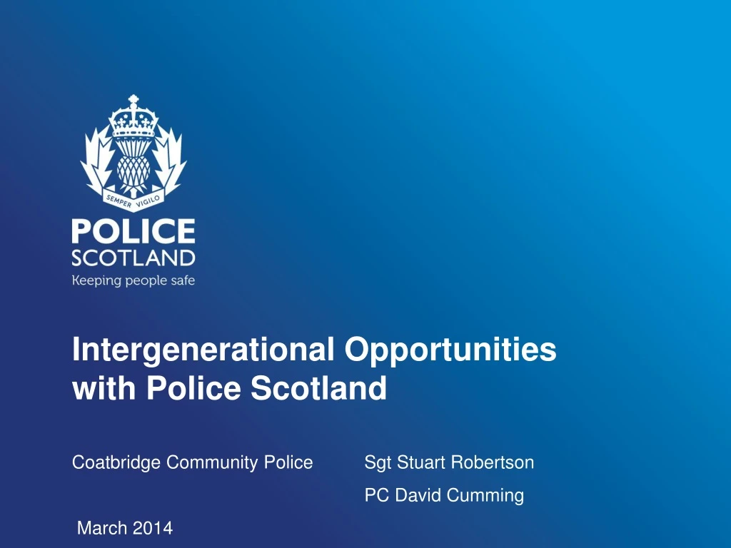 intergenerational opportunities with police