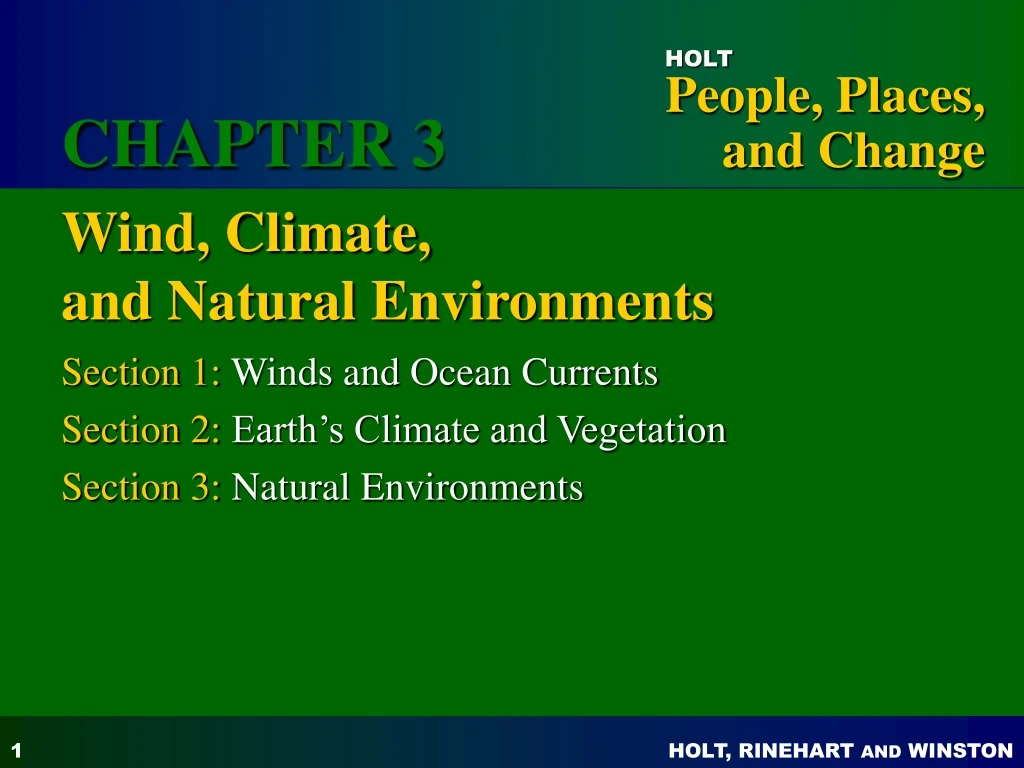 wind climate and natural environments