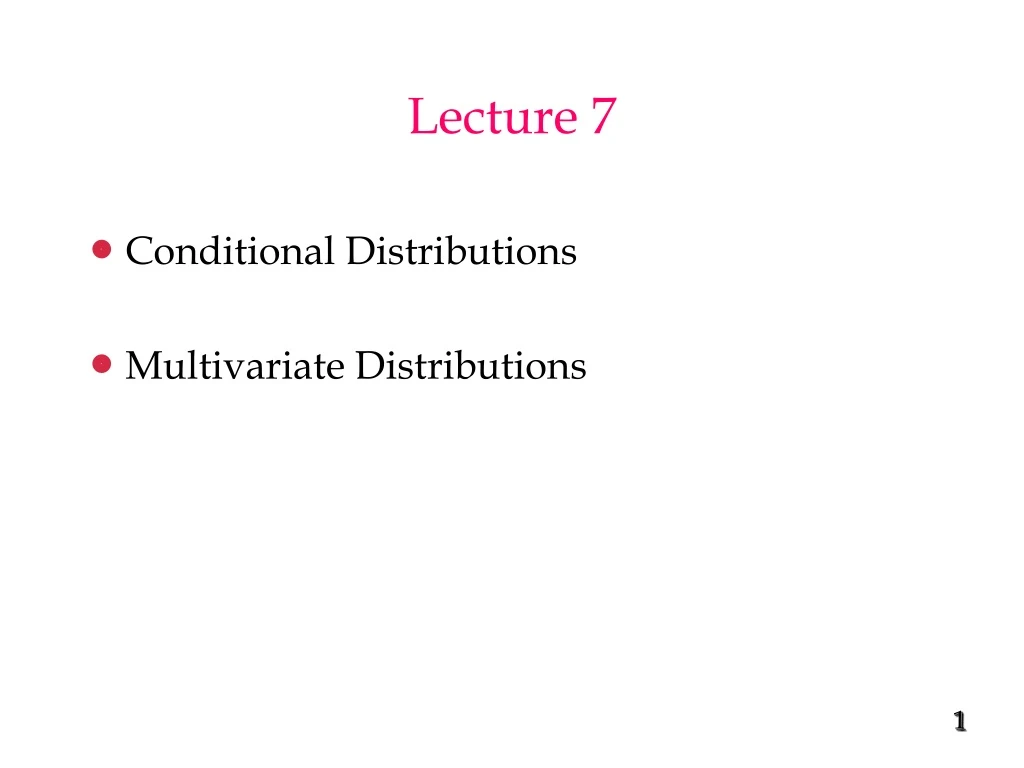 lecture 7