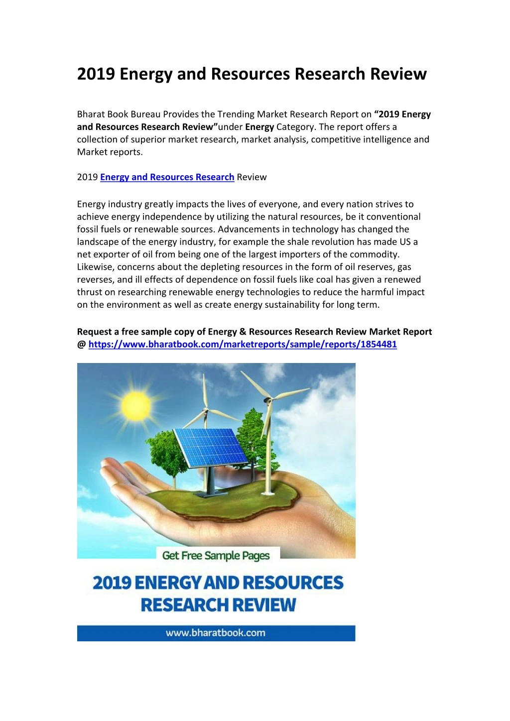 2019 energy and resources research review