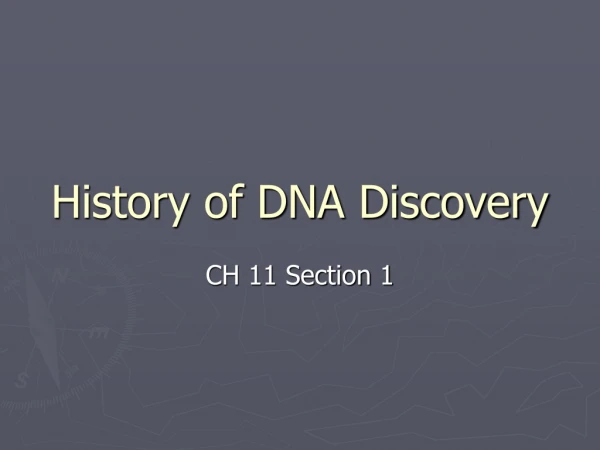 History of DNA Discovery
