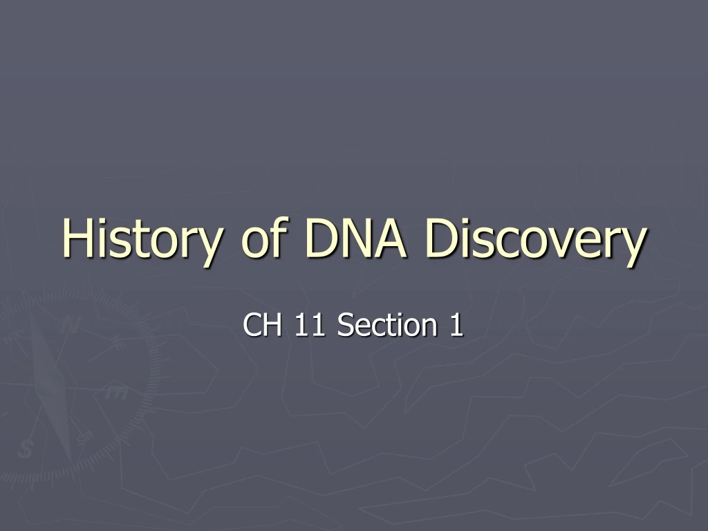 history of dna discovery