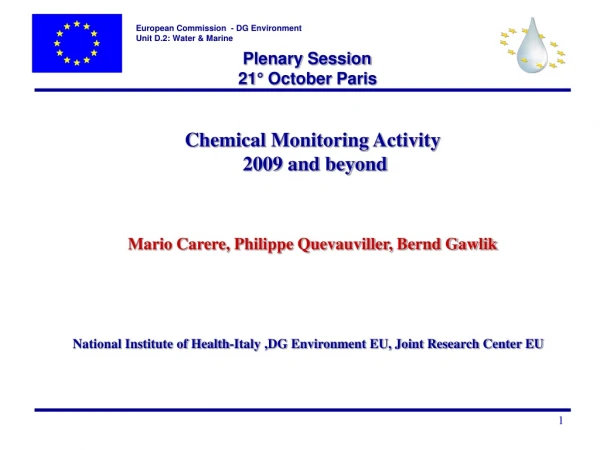 Plenary Session 21° October Paris