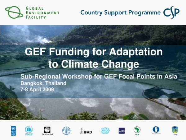 GEF Funding for Adaptation to Climate Change