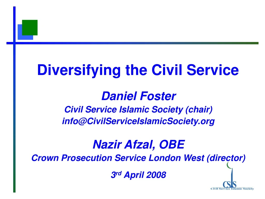 diversifying the civil service daniel foster